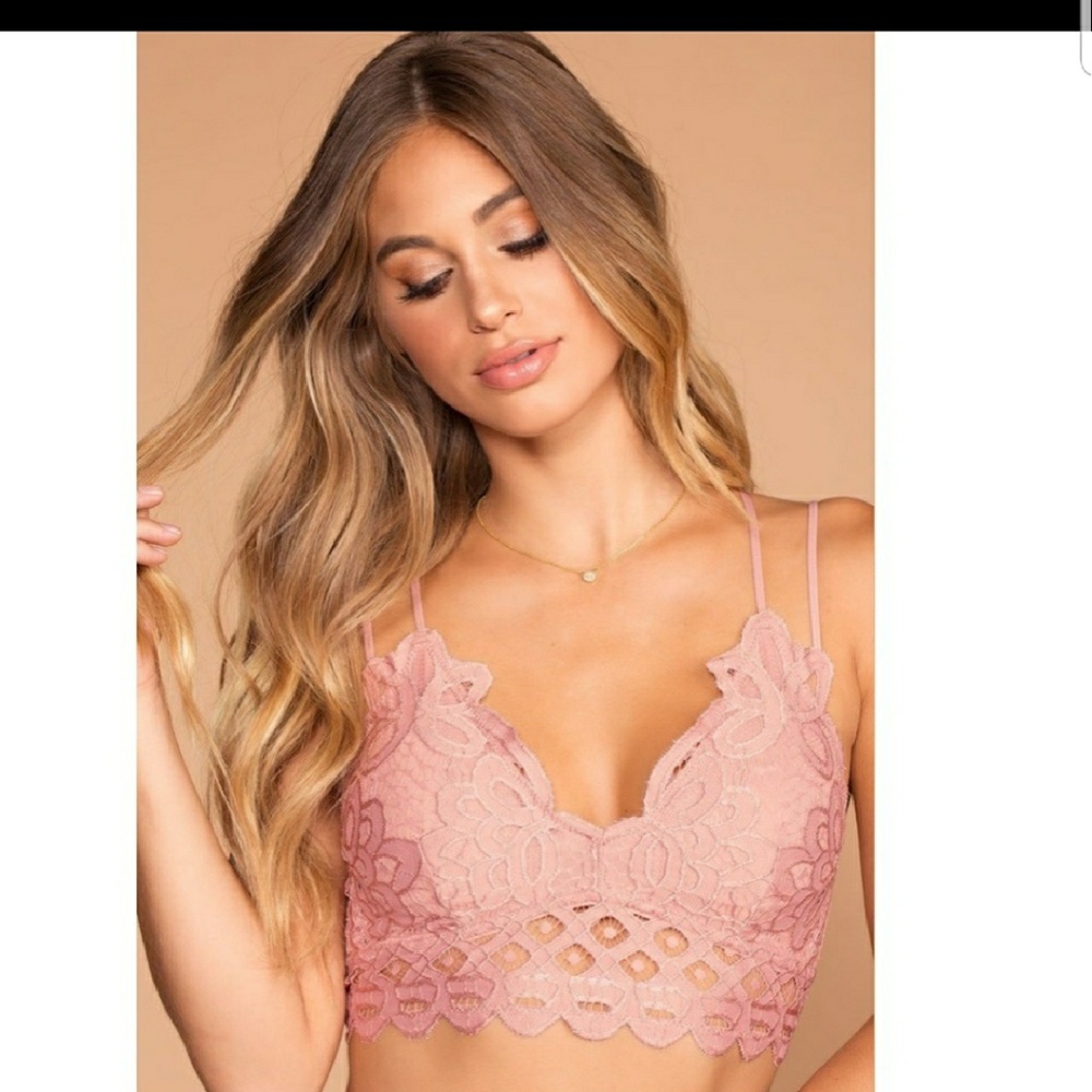💛🐝SALE!!💛🐝 MAUVE TRENDY LACE BRALETTE 🔥 - Picture 5 of 5